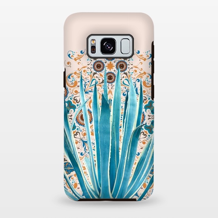 Galaxy S8 plus StrongFit Cactus and Moroccan tiles  by Mmartabc