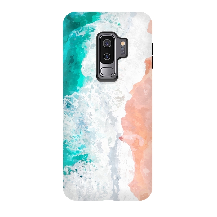 Galaxy S9 plus StrongFit Beach Illustration by Alemi