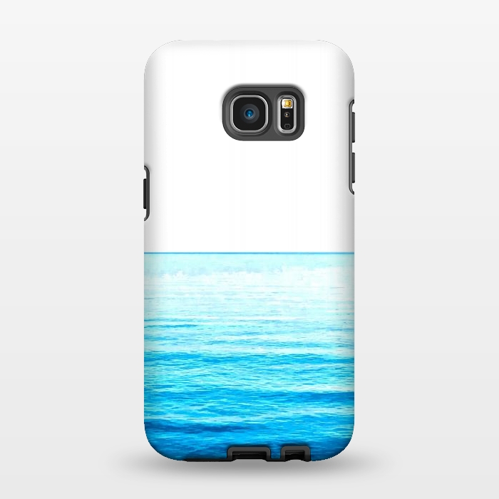 Galaxy S7 EDGE StrongFit Blue Ocean Illustration by Alemi