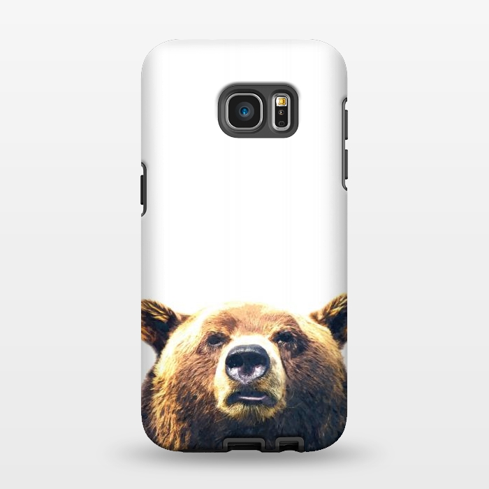 Galaxy S7 EDGE StrongFit Bear Portrait by Alemi