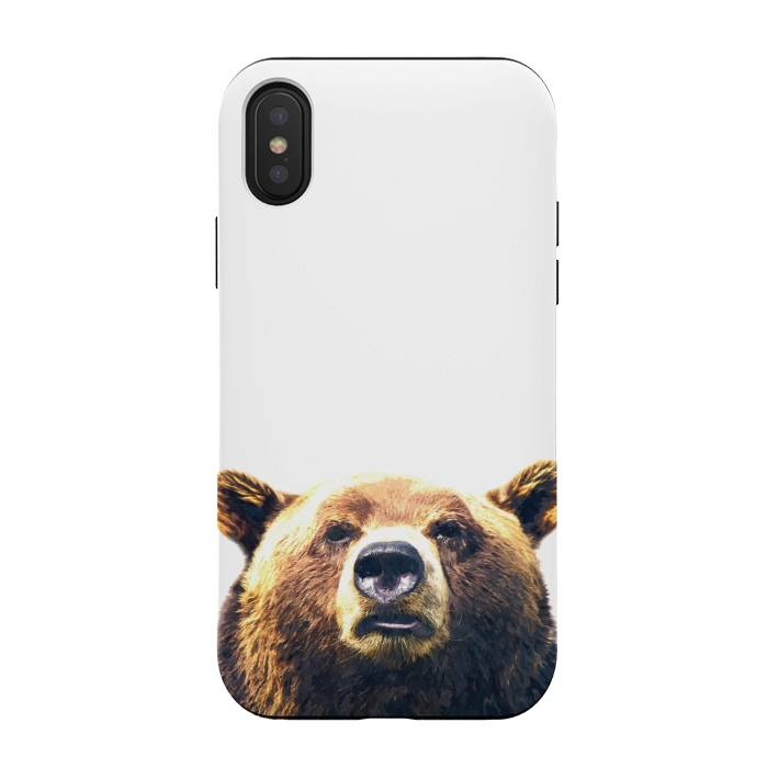 iPhone Xs / X StrongFit Bear Portrait by Alemi