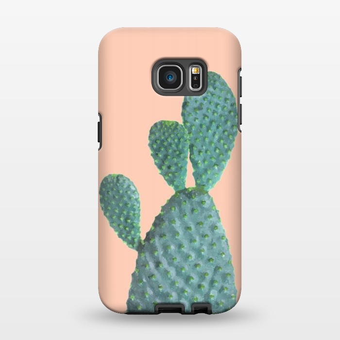 Galaxy S7 EDGE StrongFit Cactus Watercolor by Alemi