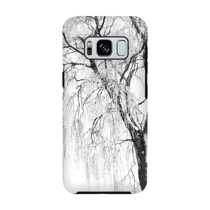 Galaxy S8 StrongFit White Snow Tree by Alemi
