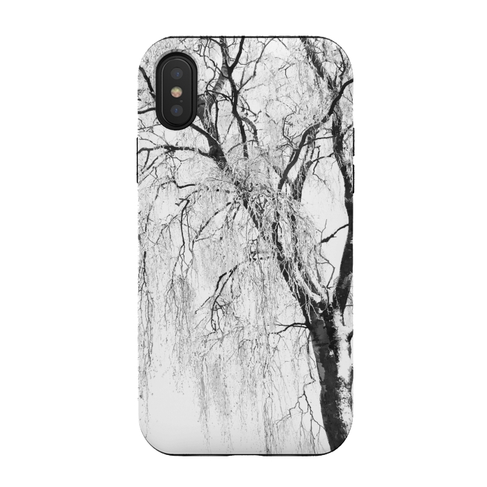 iPhone Xs / X StrongFit White Snow Tree by Alemi