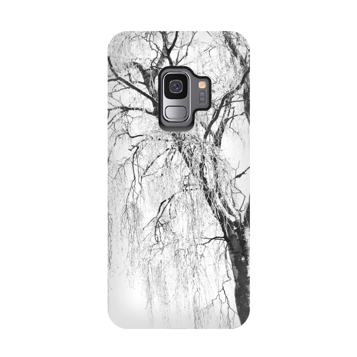Galaxy S9 StrongFit White Snow Tree by Alemi