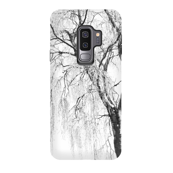 Galaxy S9 plus StrongFit White Snow Tree by Alemi