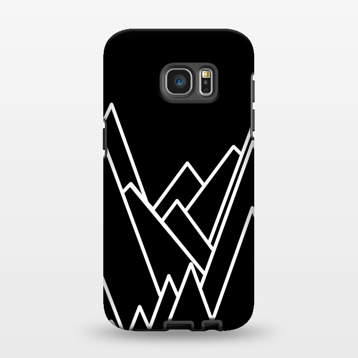Galaxy S7 EDGE StrongFit Outline peaks by Steve Wade (Swade)