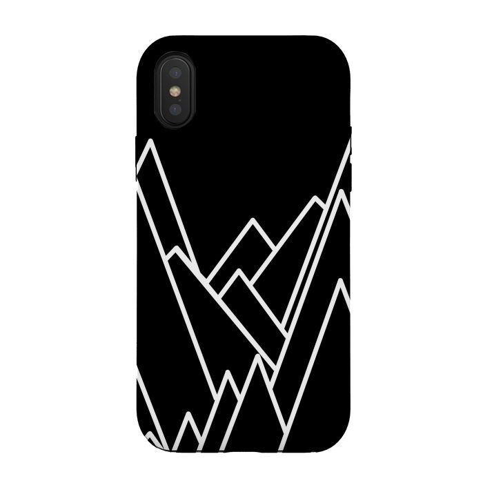 iPhone Xs / X StrongFit Outline peaks by Steve Wade (Swade)