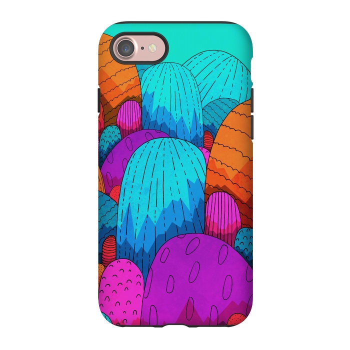 iPhone 7 StrongFit The vibrant hills of colour by Steve Wade (Swade)