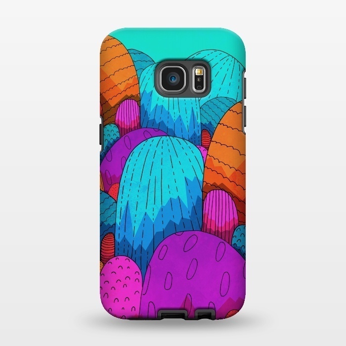 Galaxy S7 EDGE StrongFit The vibrant hills of colour by Steve Wade (Swade)