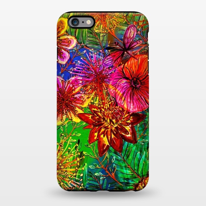 iPhone 6/6s plus StrongFit Colorful Flower Jungle by  Utart