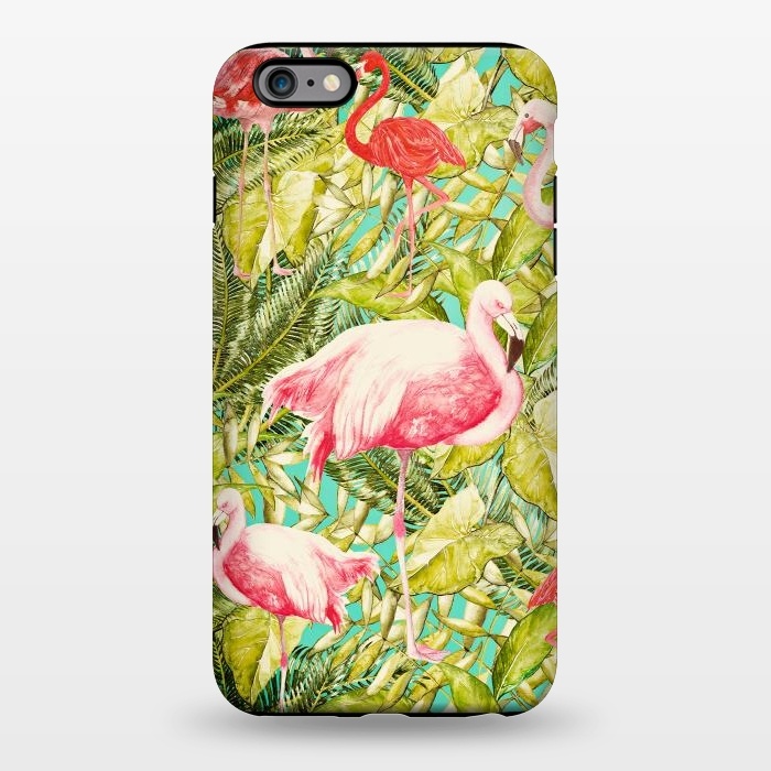 iPhone 6/6s plus StrongFit Aloha Tropical Flamingo Jungle by  Utart