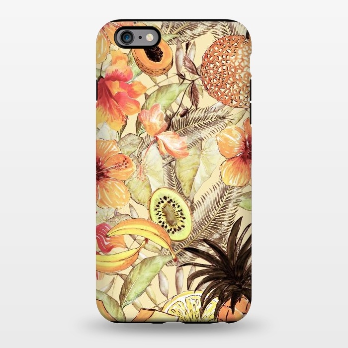 iPhone 6/6s plus StrongFit Aloha Retro Fruit and Flower Jungle by  Utart