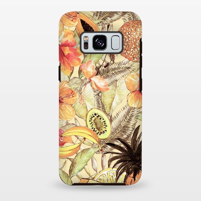 Galaxy S8 plus StrongFit Aloha Retro Fruit and Flower Jungle by  Utart