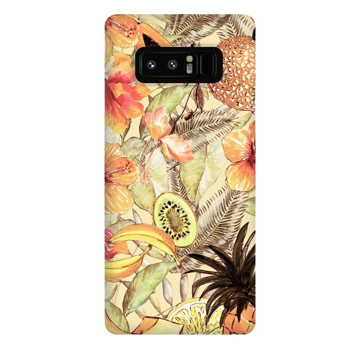 Galaxy Note 8 StrongFit Aloha Retro Fruit and Flower Jungle by  Utart