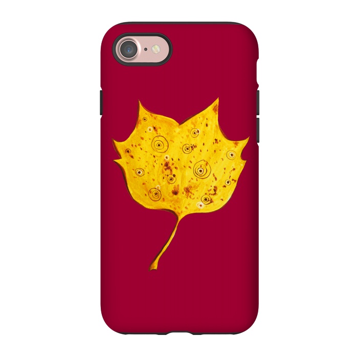 iPhone 7 StrongFit Fancy Yellow Autumn Leaf by Boriana Giormova