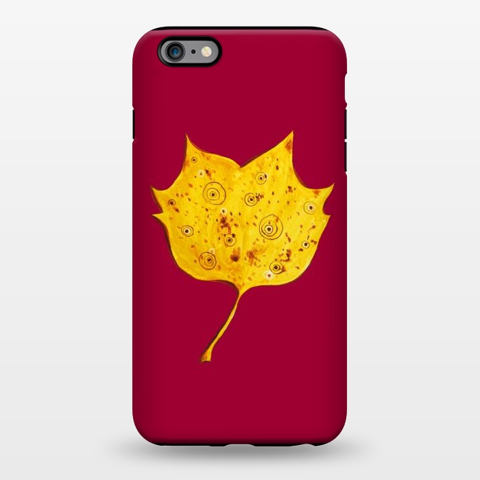 iPhone 6/6s plus StrongFit Fancy Yellow Autumn Leaf by Boriana Giormova