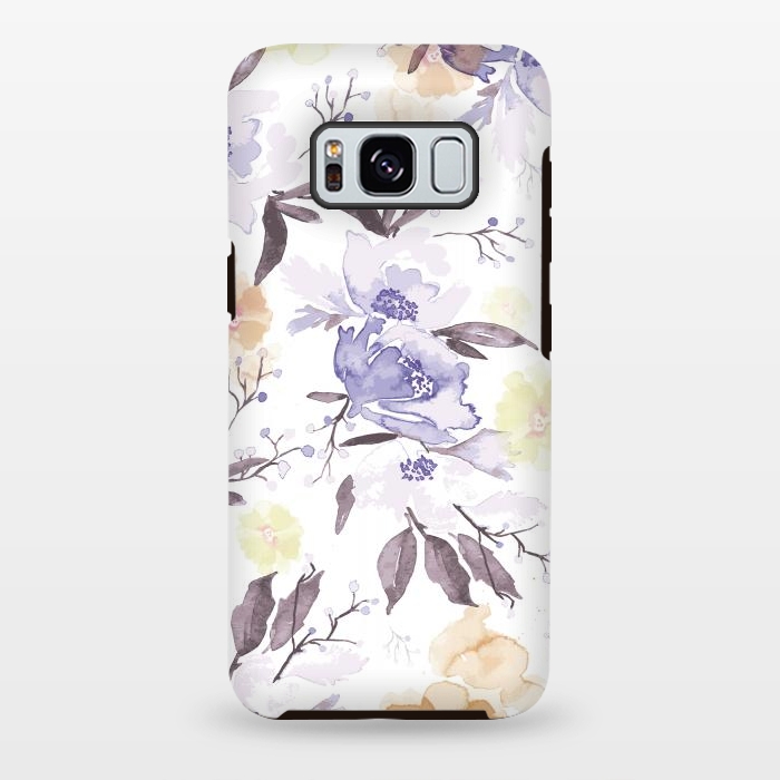 Galaxy S8 plus StrongFit My Garden Flowers (watercolor technique) by Bledi