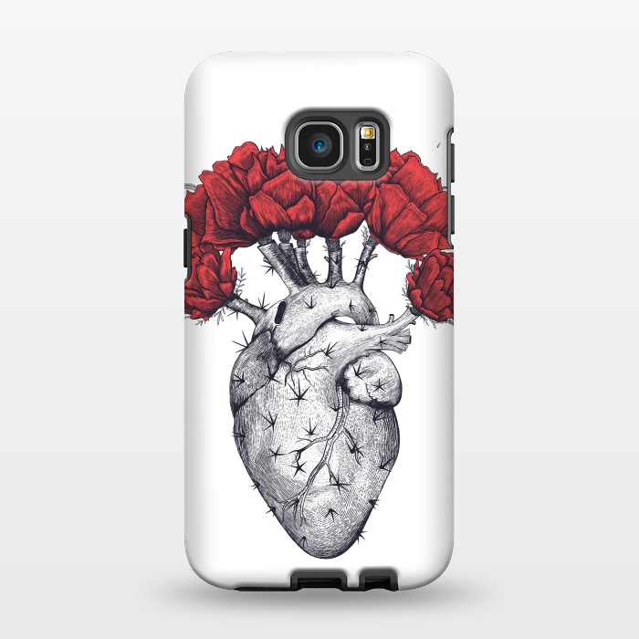 Galaxy S7 EDGE StrongFit Cactus heart by kodamorkovkart