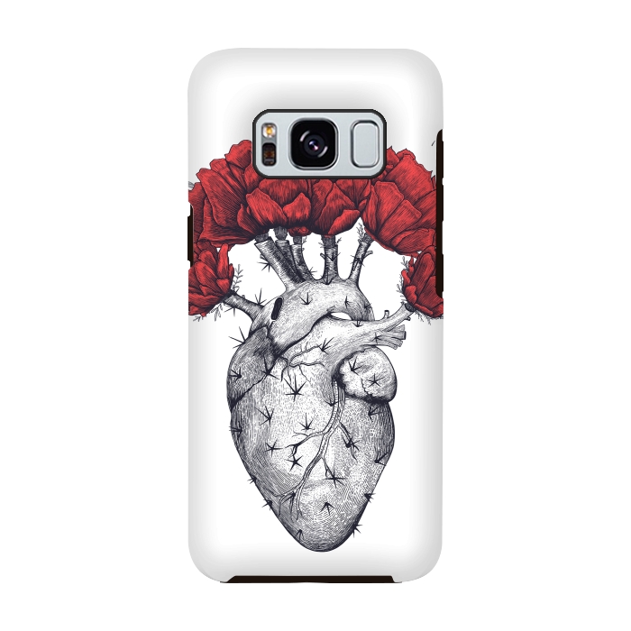 Galaxy S8 StrongFit Cactus heart by kodamorkovkart