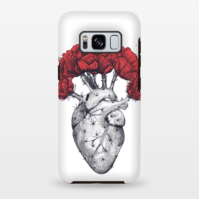 Galaxy S8 plus StrongFit Cactus heart by kodamorkovkart