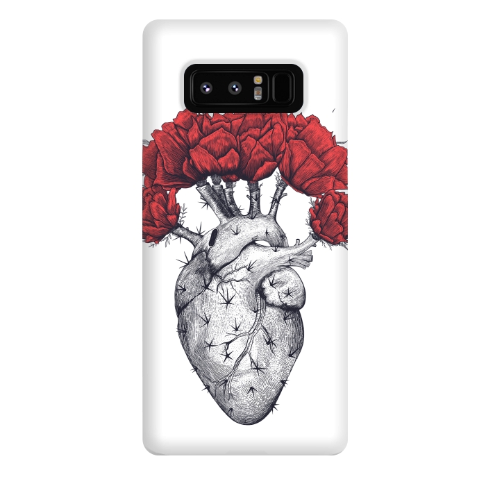 Galaxy Note 8 StrongFit Cactus heart by kodamorkovkart