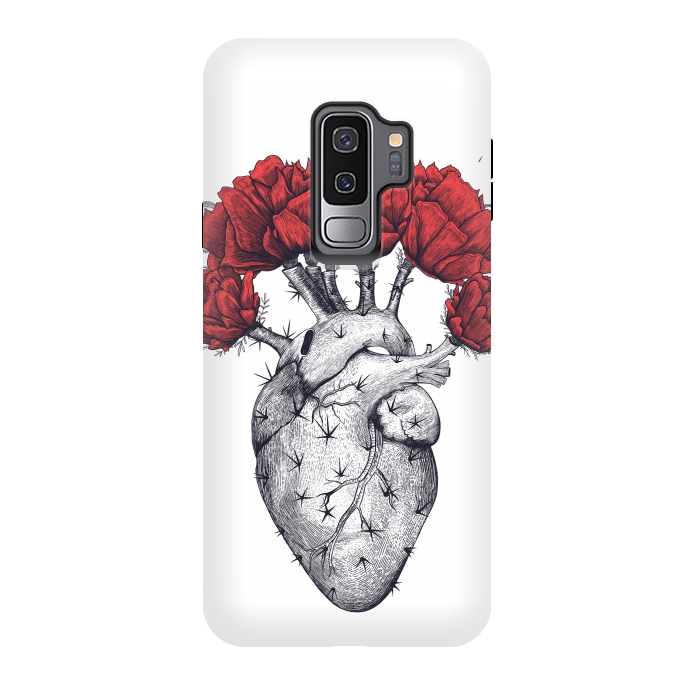Galaxy S9 plus StrongFit Cactus heart by kodamorkovkart