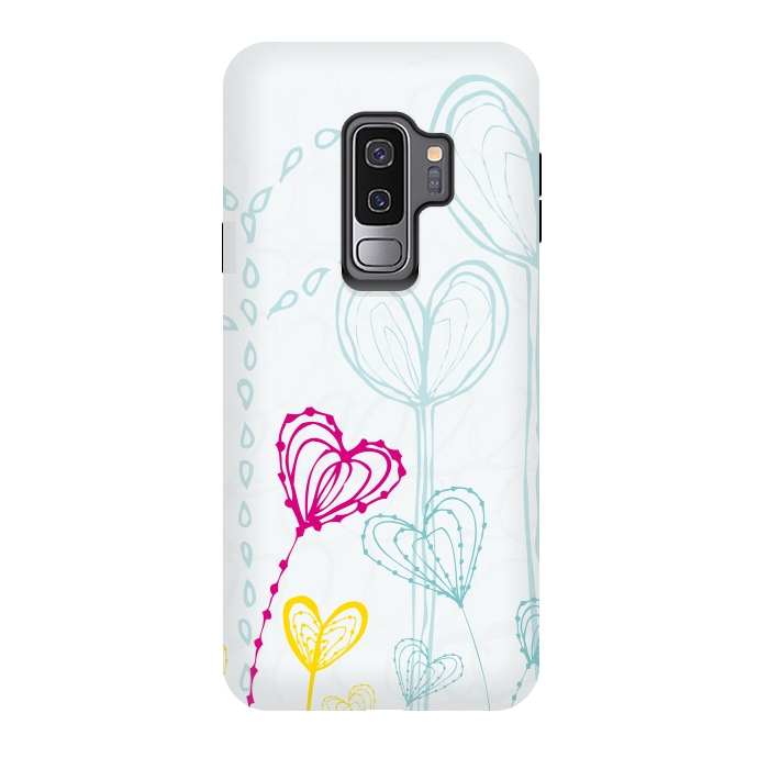 Galaxy S9 plus StrongFit Love Garden  White by MaJoBV