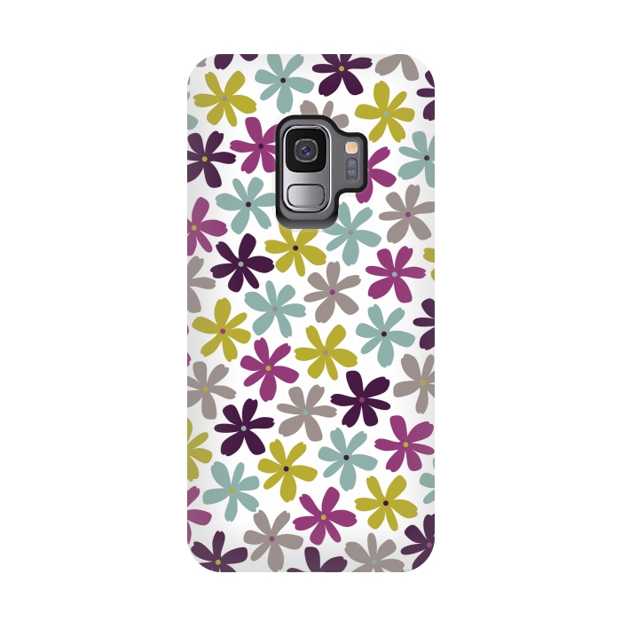 Galaxy S9 StrongFit Allium Ditsy by Rosie Simons