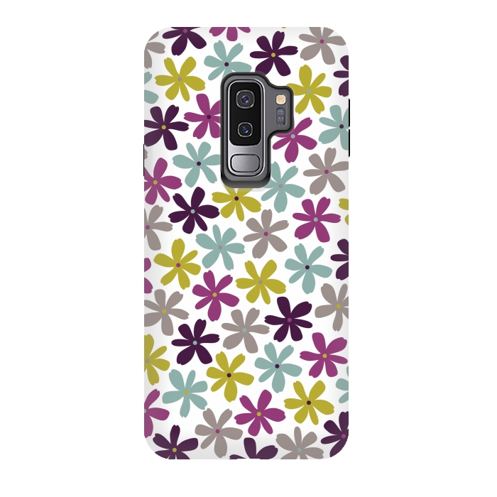 Galaxy S9 plus StrongFit Allium Ditsy by Rosie Simons