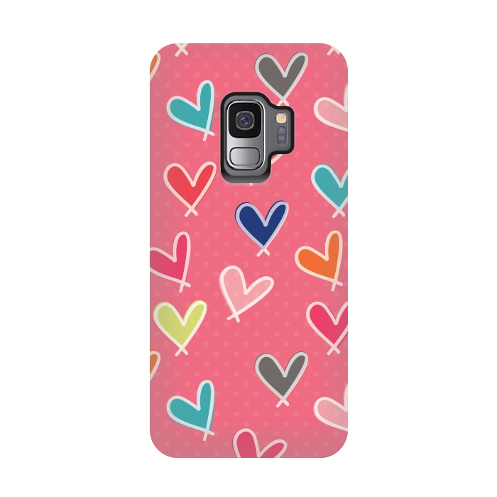 Galaxy S9 StrongFit Pink Blow Me One Last Kiss by Rosie Simons