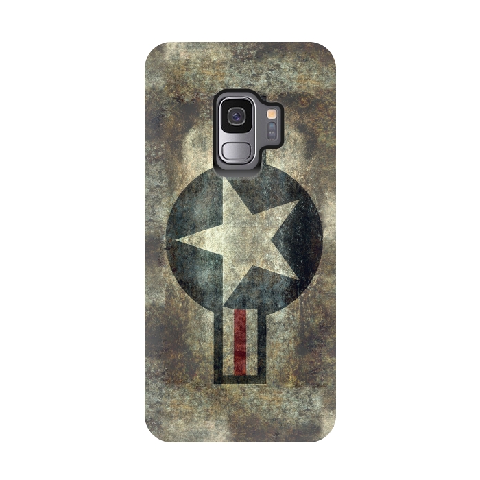 Galaxy S9 StrongFit Airforce Roundel Retro by Bruce Stanfield