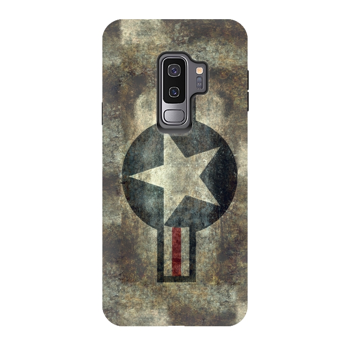 Galaxy S9 plus StrongFit Airforce Roundel Retro by Bruce Stanfield