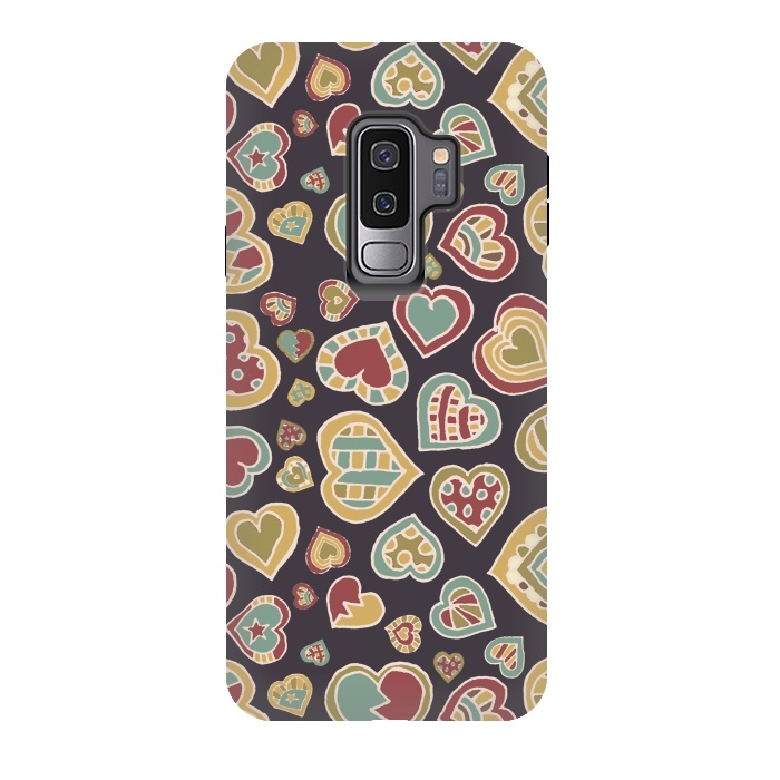 Galaxy S9 plus StrongFit I Heart Doodling by Micklyn Le Feuvre