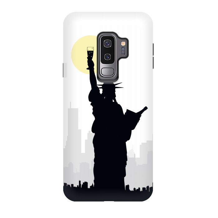 Galaxy S9 plus StrongFit Drunk Liberty by Sebastian Parra