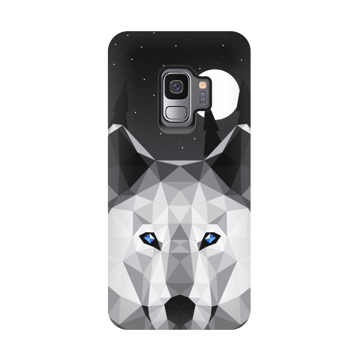 Galaxy S9 StrongFit The Tundra Wolf by Davies Babies