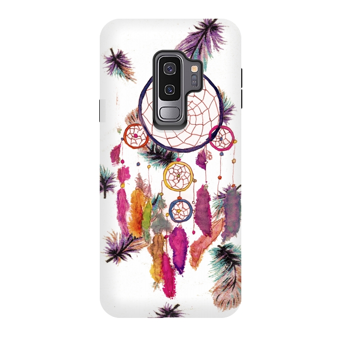 Galaxy S9 plus StrongFit Dreamcatcher and Feather Pattern by Girly Trend