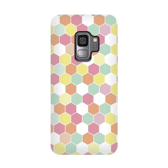 Galaxy S9 StrongFit Geo Hex by Alice Perry Designs