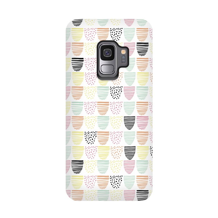 Galaxy S9 StrongFit Scandi Doodle by Alice Perry Designs