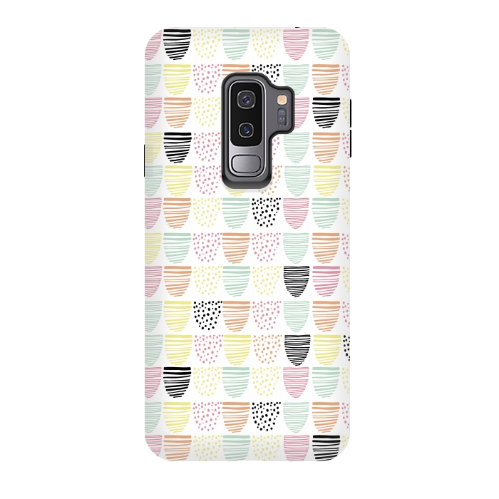Galaxy S9 plus StrongFit Scandi Doodle by Alice Perry Designs