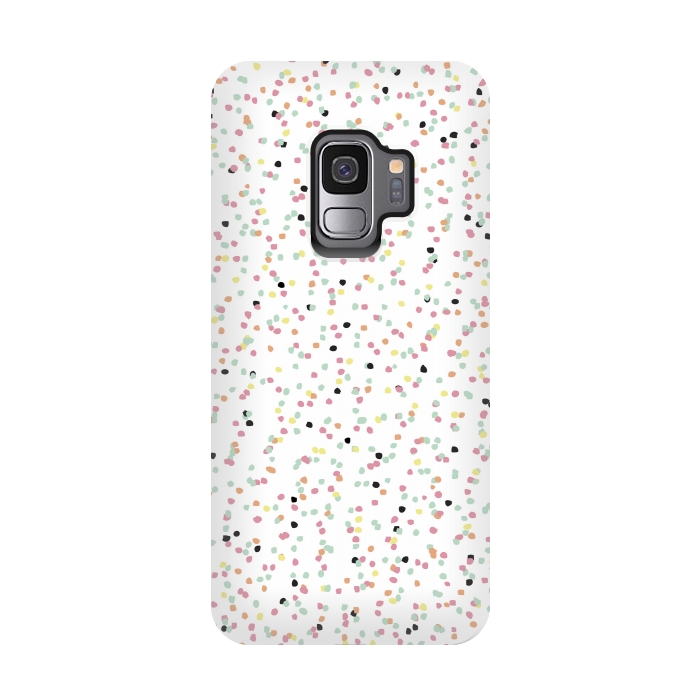 Galaxy S9 StrongFit Speckled Rain by Alice Perry Designs