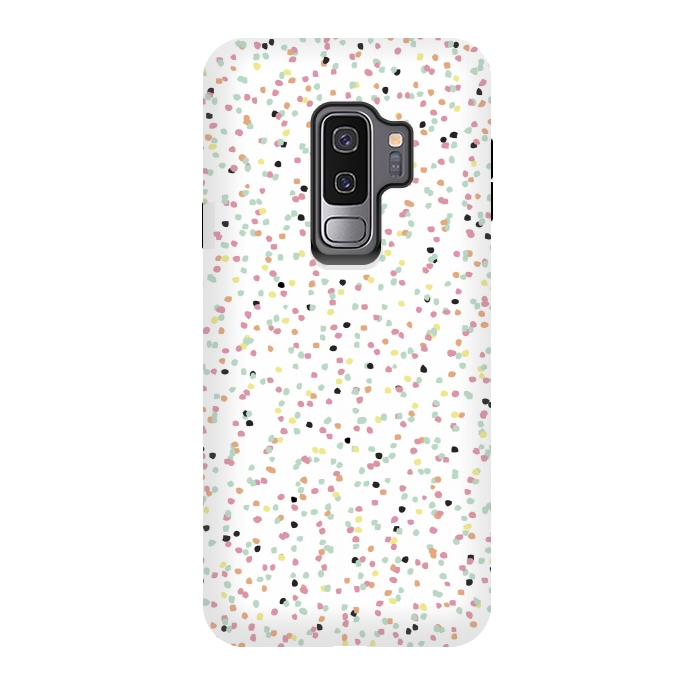 Galaxy S9 plus StrongFit Speckled Rain by Alice Perry Designs