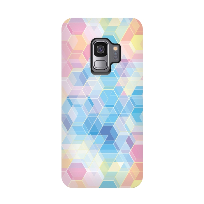 Galaxy S9 StrongFit Hexagons by M.O.K.
