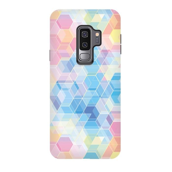 Galaxy S9 plus StrongFit Hexagons by M.O.K.