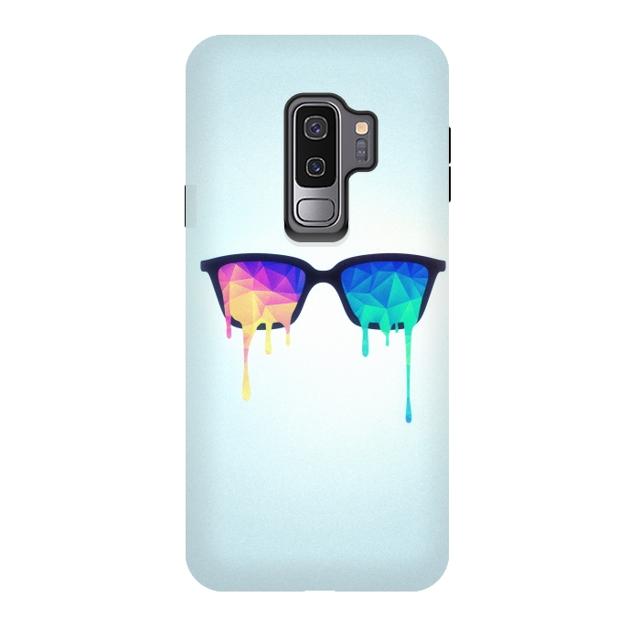 Galaxy S9 plus StrongFit Psychedelic Nerd Glasses with Melting lsdtrippy by Philipp Rietz