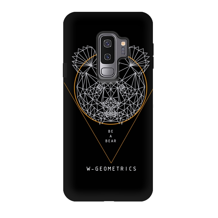 Galaxy S9 plus StrongFit Bear Black by W-Geometrics