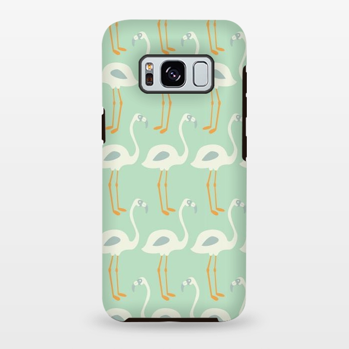 Galaxy S8 plus StrongFit Flamingo Mint Pattern 004 by Jelena Obradovic
