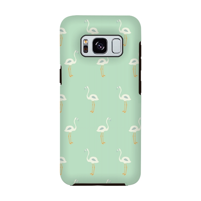 Galaxy S8 StrongFit Flamingo Mint Pattern 005 by Jelena Obradovic