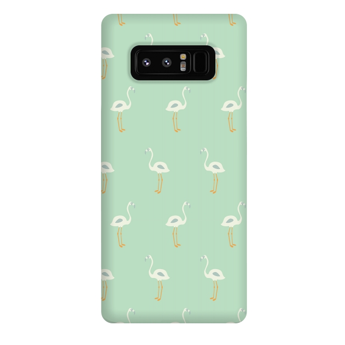 Galaxy Note 8 StrongFit Flamingo Mint Pattern 005 by Jelena Obradovic