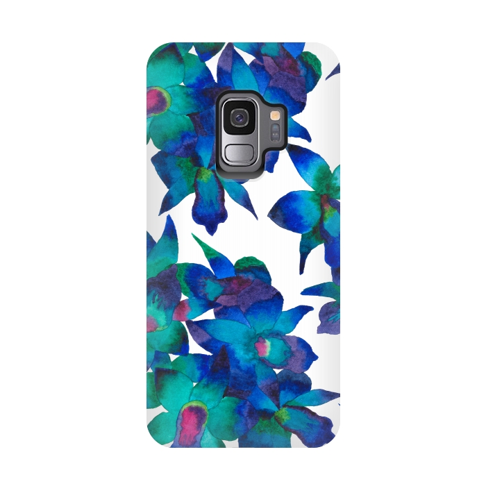 Galaxy S9 StrongFit Oceanic Orchid Fascination by Amaya Brydon